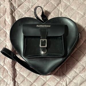 Black Heart-Shaped Bag